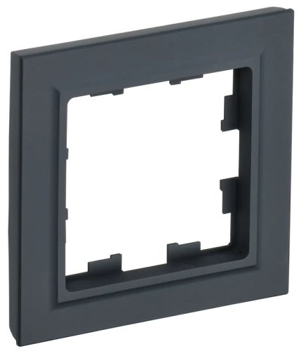 Рамка универсальная IEK Brite РУ-1-БрГ 1-м. графит картинка